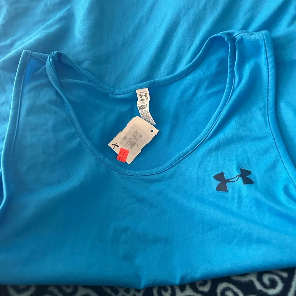 Under Armour Women's Vibrant Blue Tank Top Heat Gear - Picture 1 of 5
